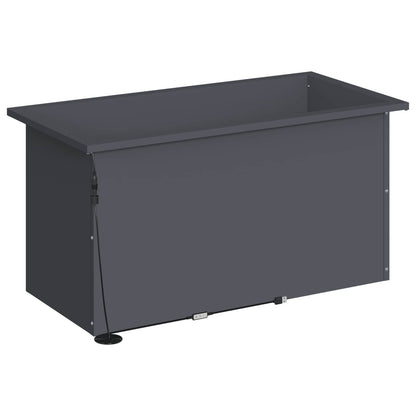 vidaXL Garden Planter with LED Antracite 40 x 80 x 40 cm Steel