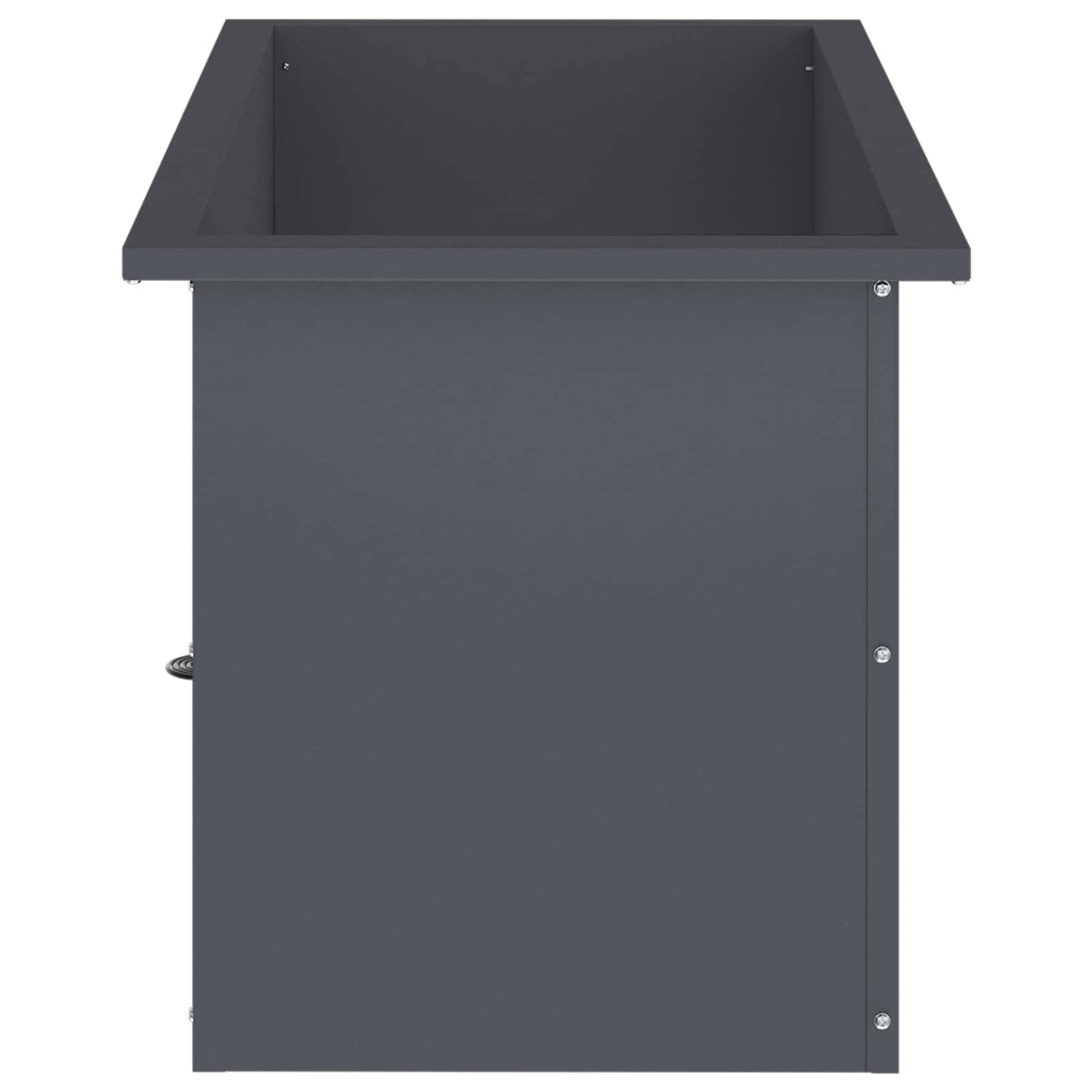 vidaXL Garden Planter with LED Antracite 40 x 80 x 40 cm Steel