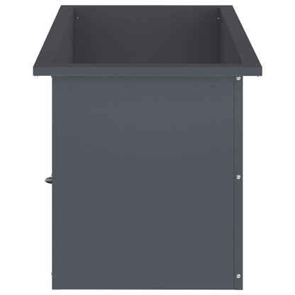 vidaXL Garden Planter with LED Antracite 40 x 80 x 40 cm Steel