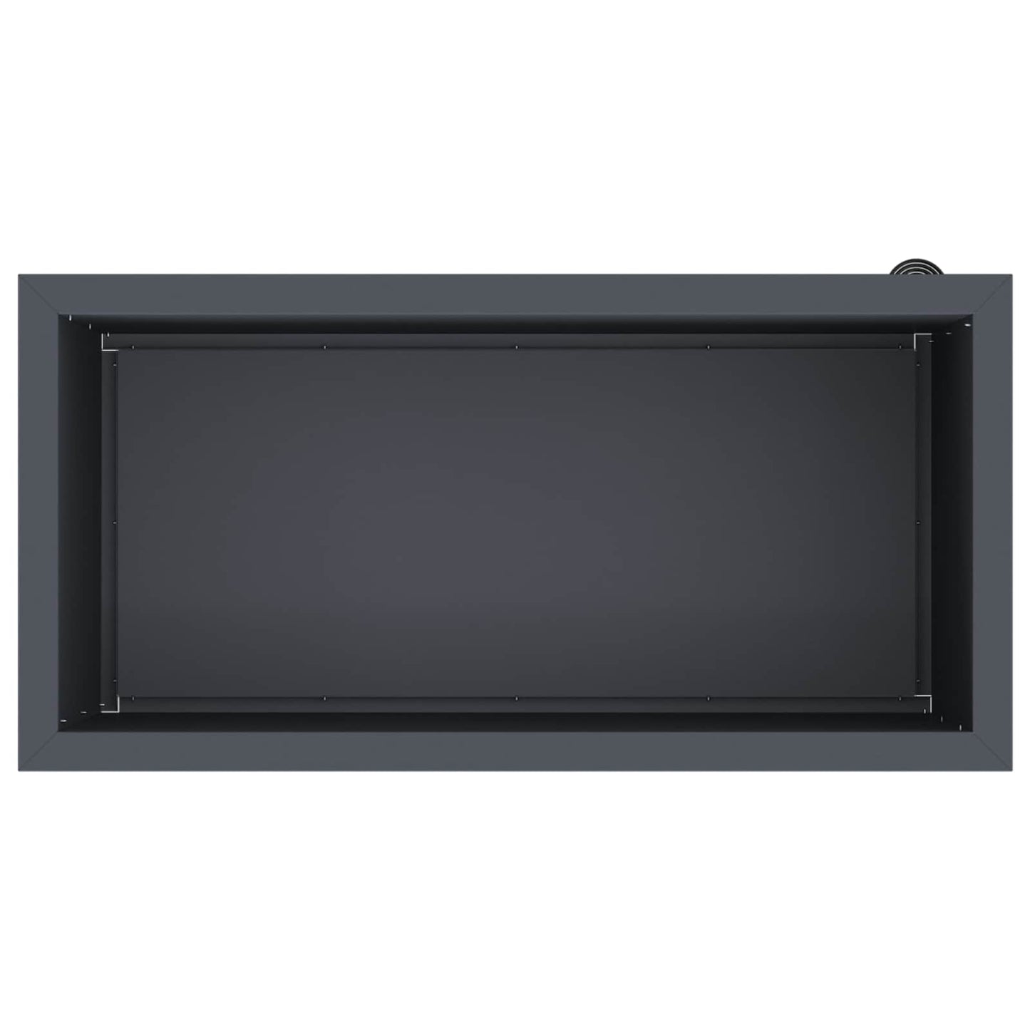 vidaXL Garden Planter with LED Antracite 40 x 80 x 40 cm Steel