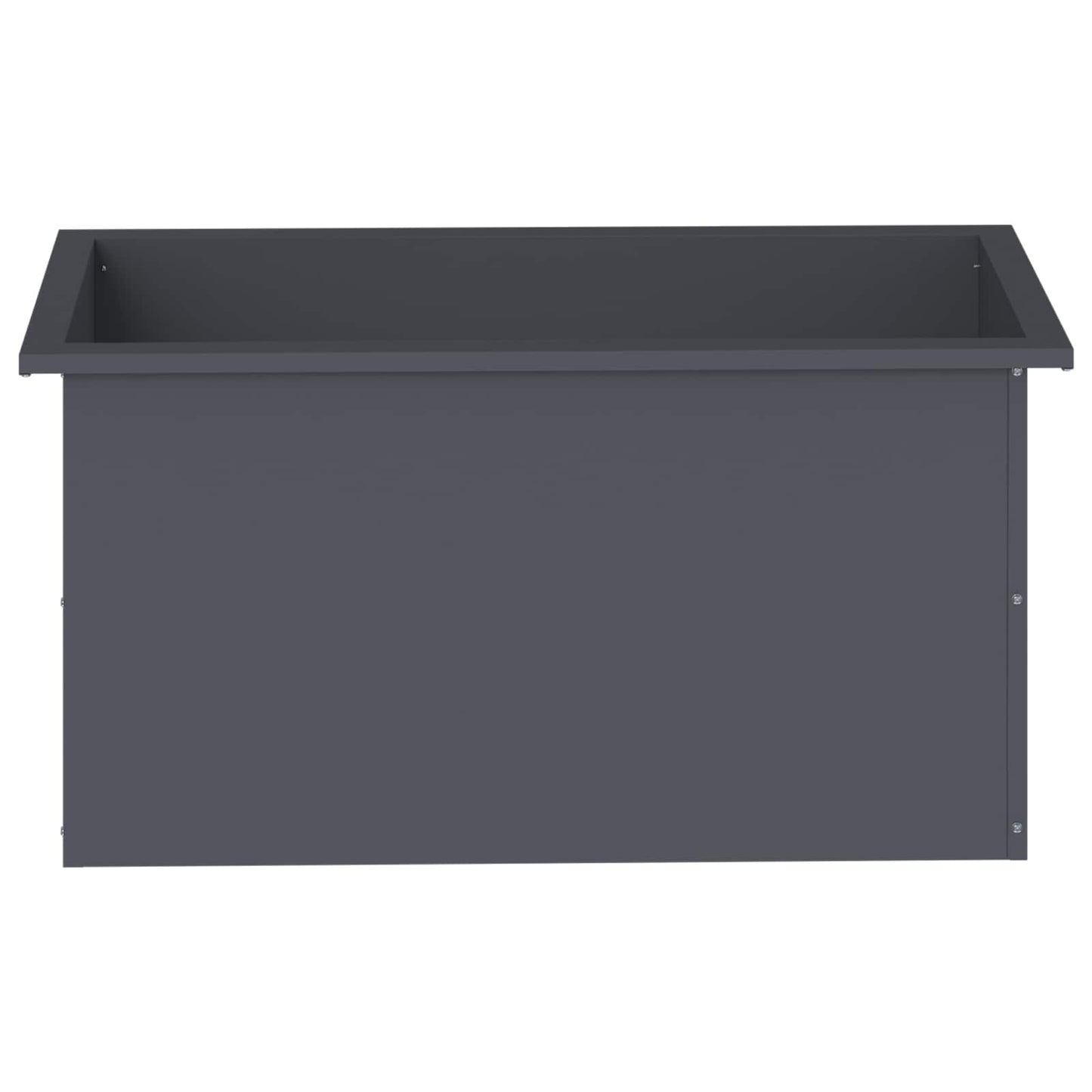 vidaXL Garden Planter with LED 2 pcs Antracite 40 x 80 x 40 cm Steel