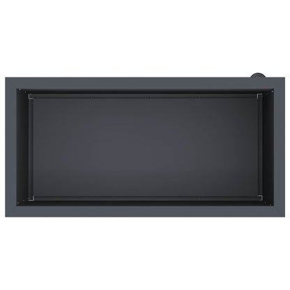 vidaXL Garden Planter with LED 2 pcs Antracite 40 x 80 x 40 cm Steel