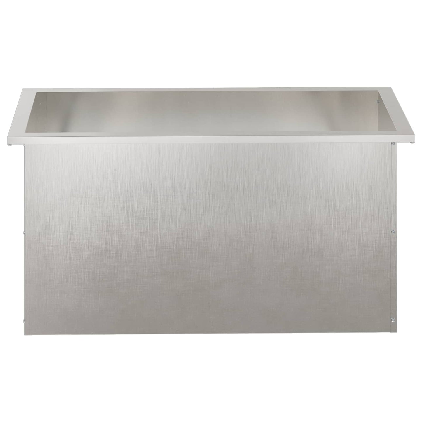 vidaXL Garden Planter with LED 2 pcs Silver 40 x 80 x 40 cm