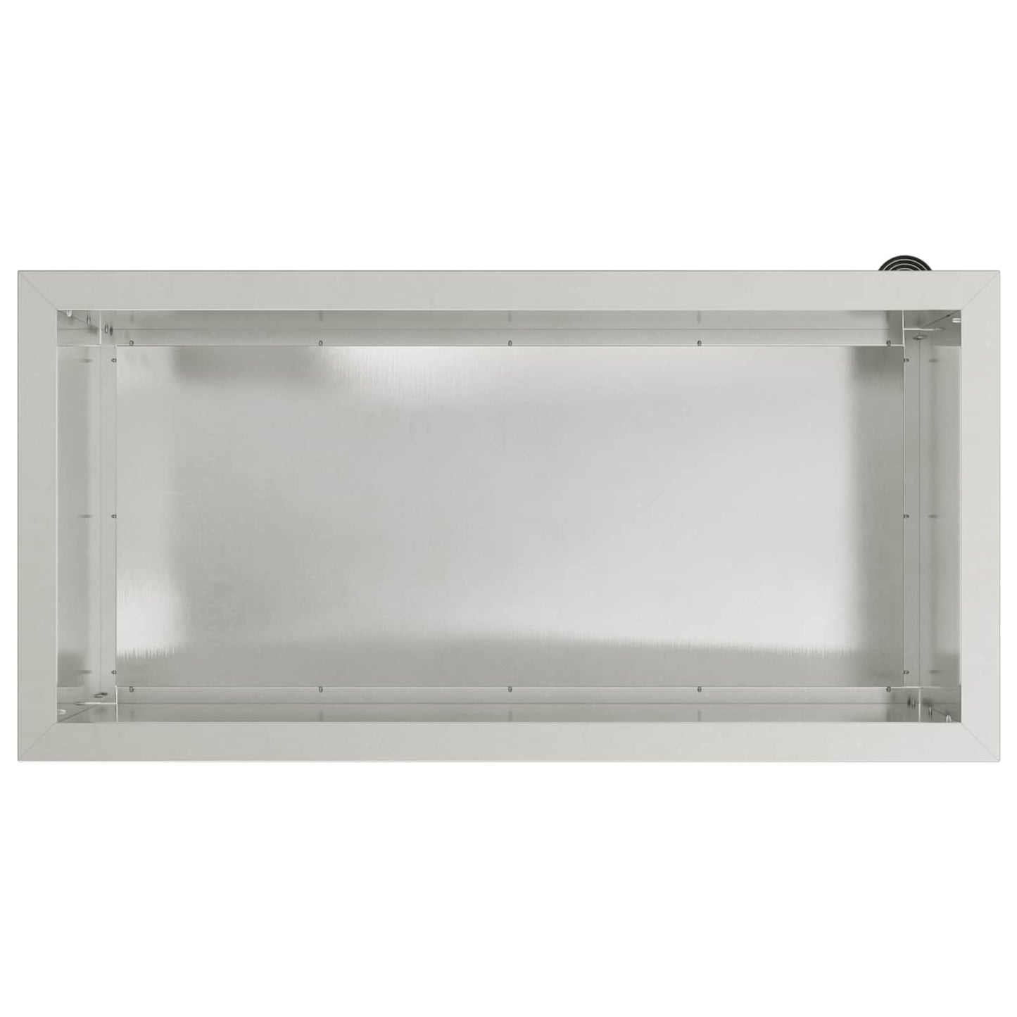 vidaXL Garden Planter with LED 2 pcs Silver 40 x 80 x 40 cm
