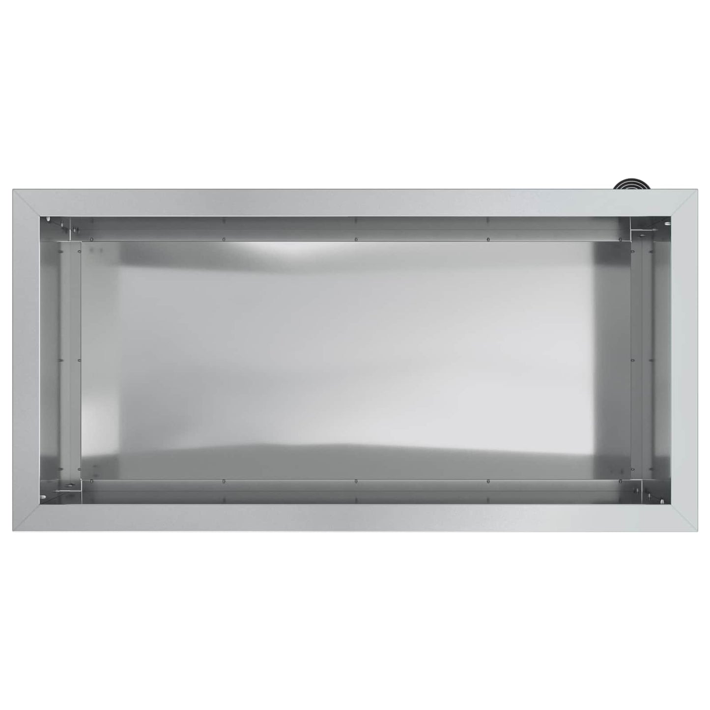vidaXL Garden Planter with LED 2 pcs Silver 40 x 80 x 40 cm