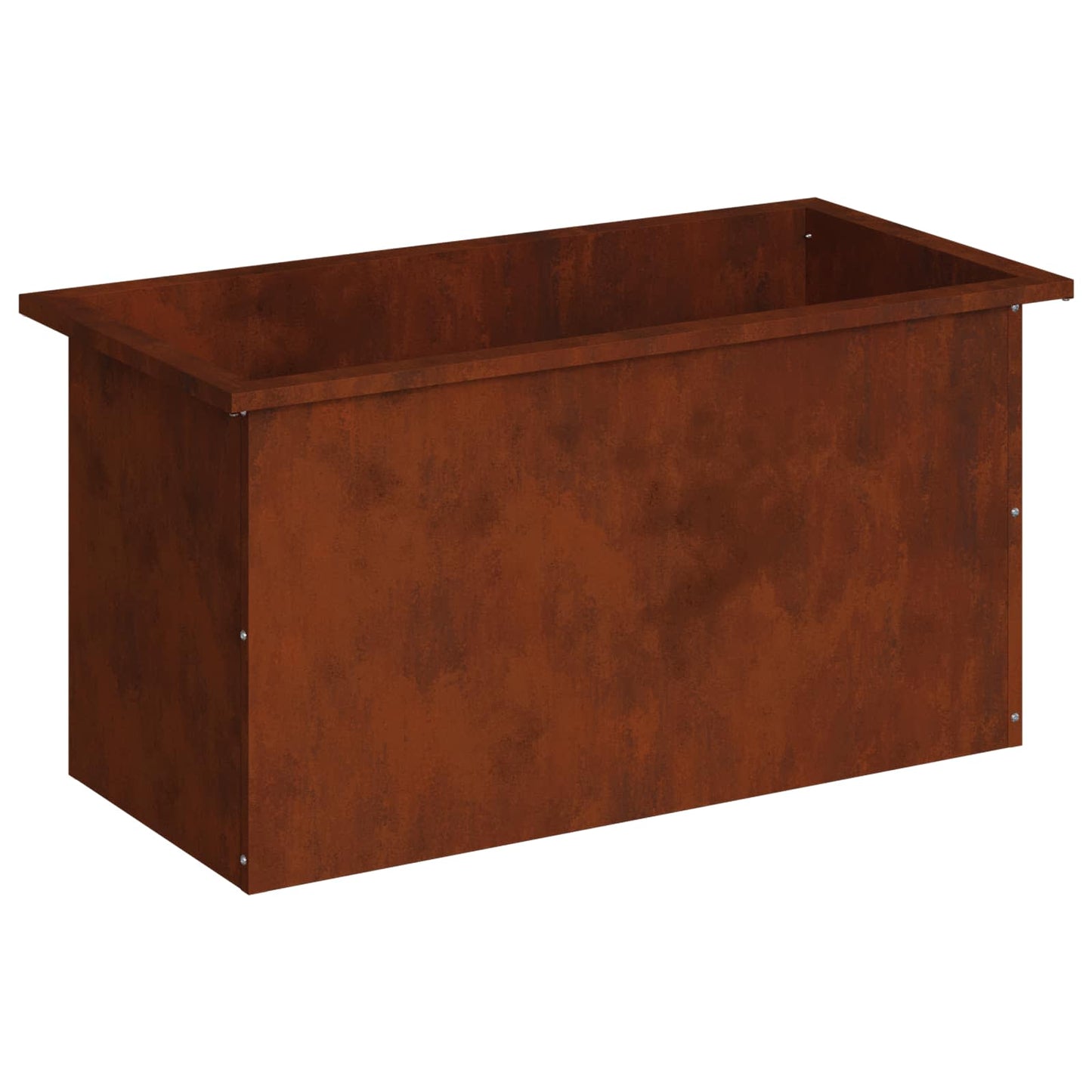 vidaXL Garden Planter with LED Rusty 40 x 80 x 40 cm Weathering Steel
