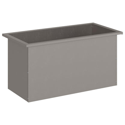 vidaXL Garden Planter with LED Rusty 40 x 80 x 40 cm Weathering Steel