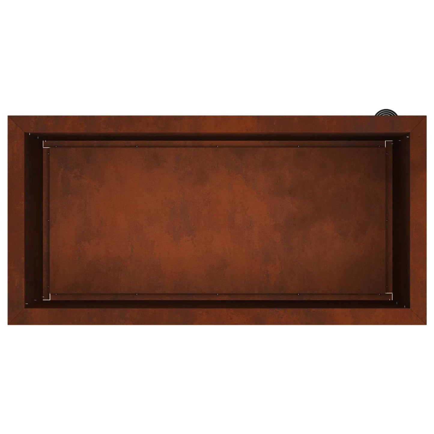vidaXL Garden Planter with LED 2 pcs Rusty 40 x 80 x 40 cm