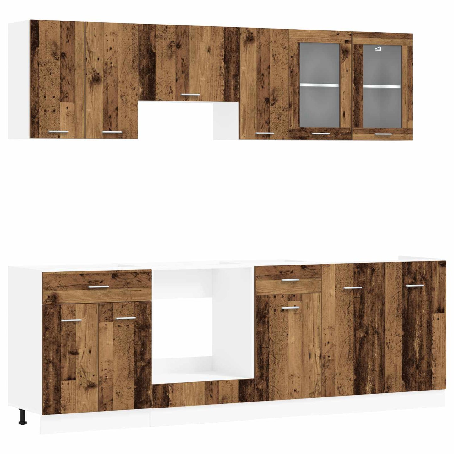 vidaXL Kitchen Unit Lyon 8 pcs Engineered Wood