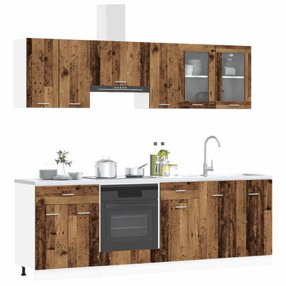 vidaXL Kitchen Unit Lyon 8 pcs Engineered Wood