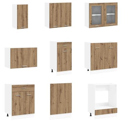 vidaXL Kitchen Unit Lyon 8 pcs Engineered Wood