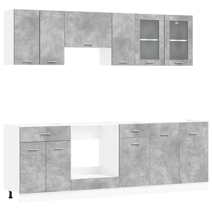 vidaXL Kitchen Cabinet Set Lyon 8 pcs 240 x 46 x 81.5 cm
