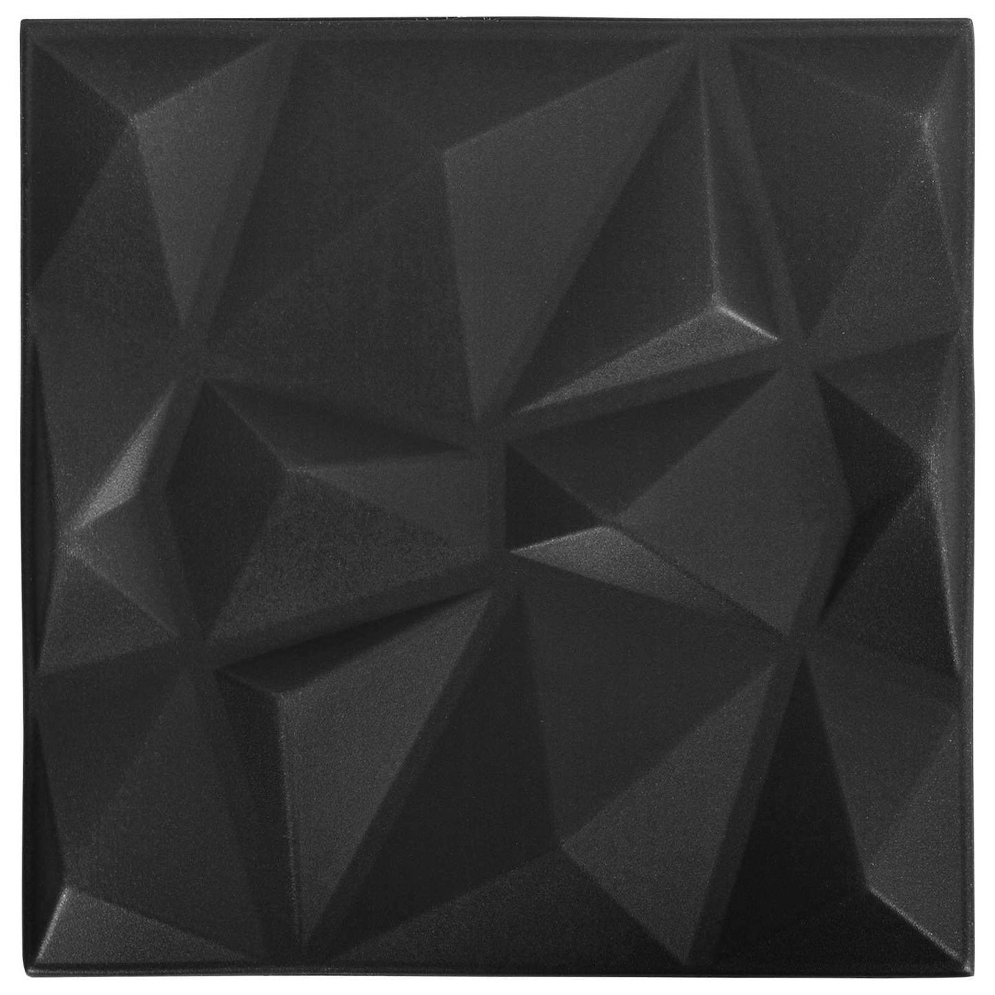vidaXL Wall Panels 24 pcs Diamond Black 50 x 50 cm XPS Foam