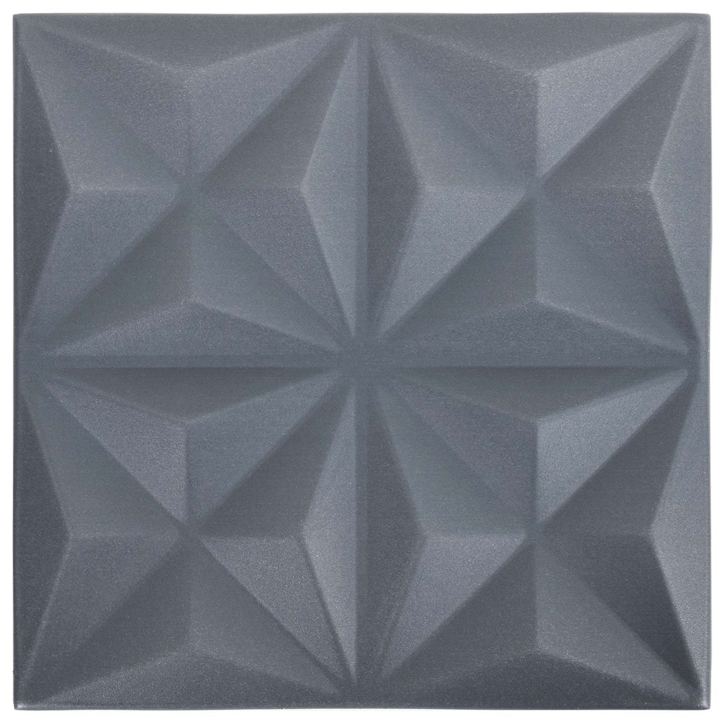 vidaXL Wall Panels 48 pcs Origami Grey 50 x 50 cm XPS Foam