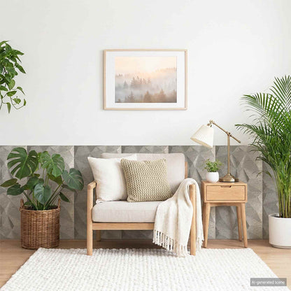 vidaXL Wall Panels 48 pcs 50 x 50 cm Concrete Grey XPS Foam