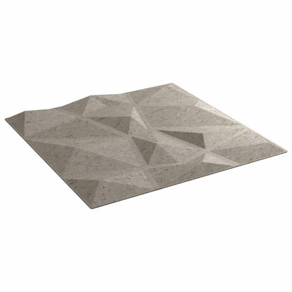 vidaXL Wall Panels 48 pcs 50 x 50 cm Concrete Grey XPS Foam