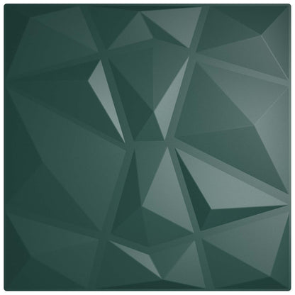 vidaXL Wall Panels 48 pcs Green 50 x 50 cm XPS Foam