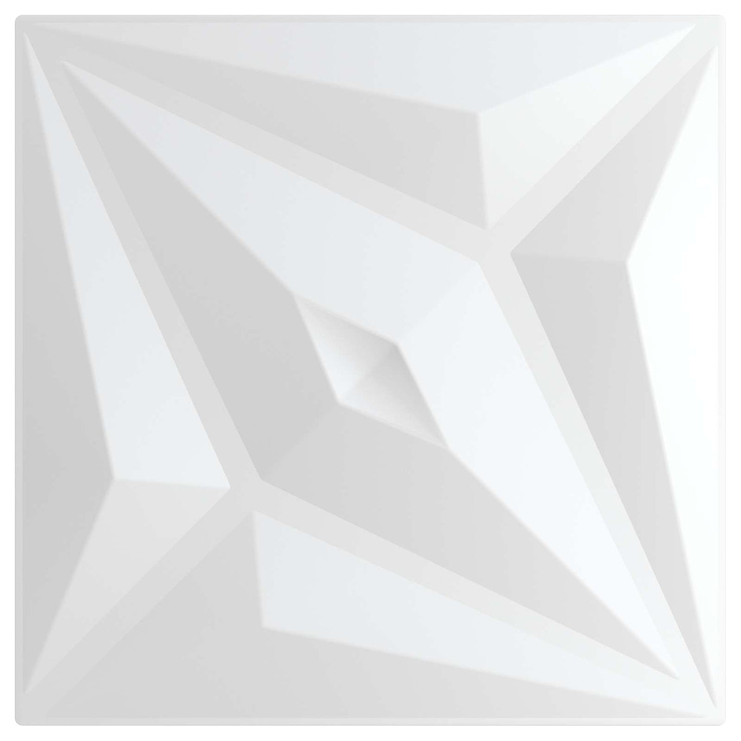vidaXL Wall Panels Star 24 pcs White Star 50 x 50 cm XPS Foam