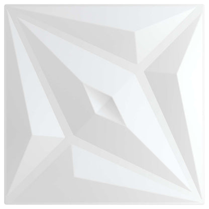 vidaXL Wall Panels Star 24 pcs White Star 50 x 50 cm XPS Foam