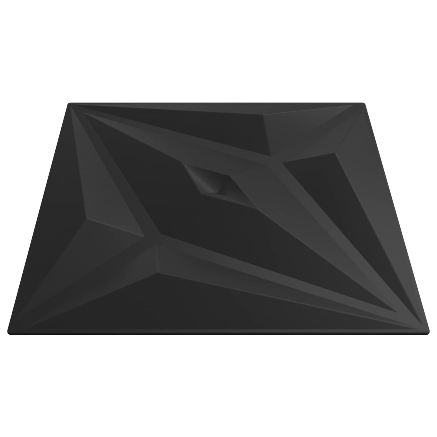 vidaXL Wall Panels Star 48 pcs Black Star 50 x 50 cm XPS Foam