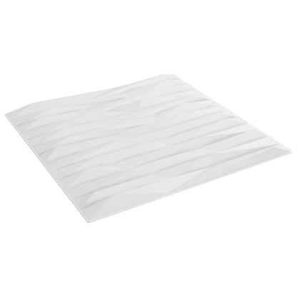 vidaXL Wall Panels 24 pcs White Stone 50 x 50 cm XPS Foam