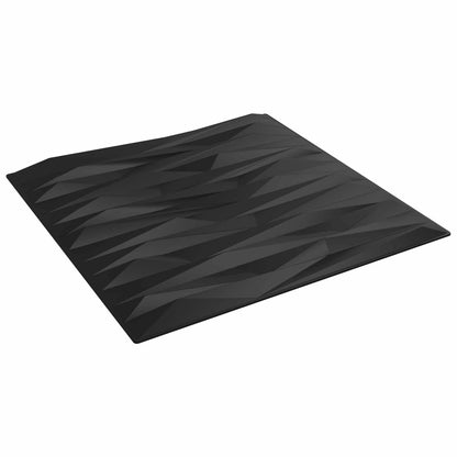 vidaXL Wall Panels 24 pcs Black Stone 50 x 50 cm XPS Foam
