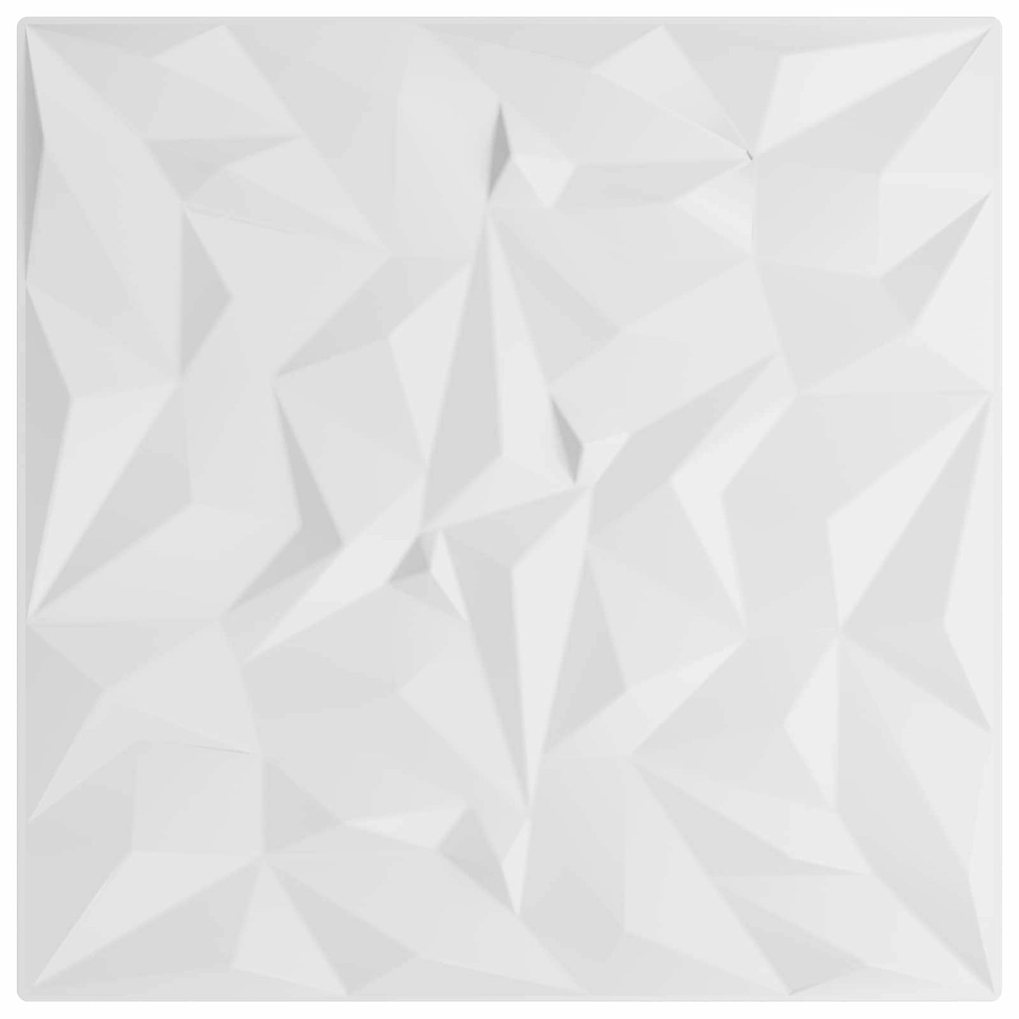 vidaXL Wall Panels 24 pcs White 50 x 50 cm XPS Foam