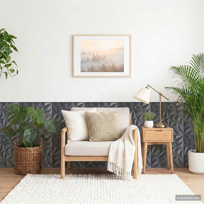 vidaXL Wall Panels 24 pcs 50 x 50 cm Amethyst Grey XPS Foam