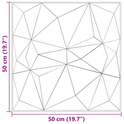 vidaXL Wall Panels 12 pcs Diamond Beton 50 x 50 cm XPS Foam