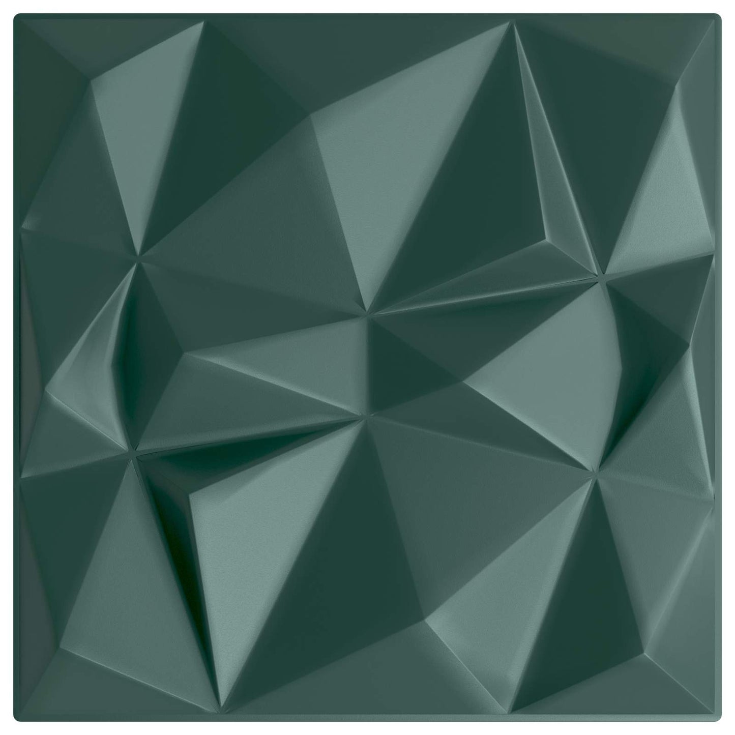 vidaXL Wall Panels 12 pcs Diamond Green 50 x 50 cm XPS Foam