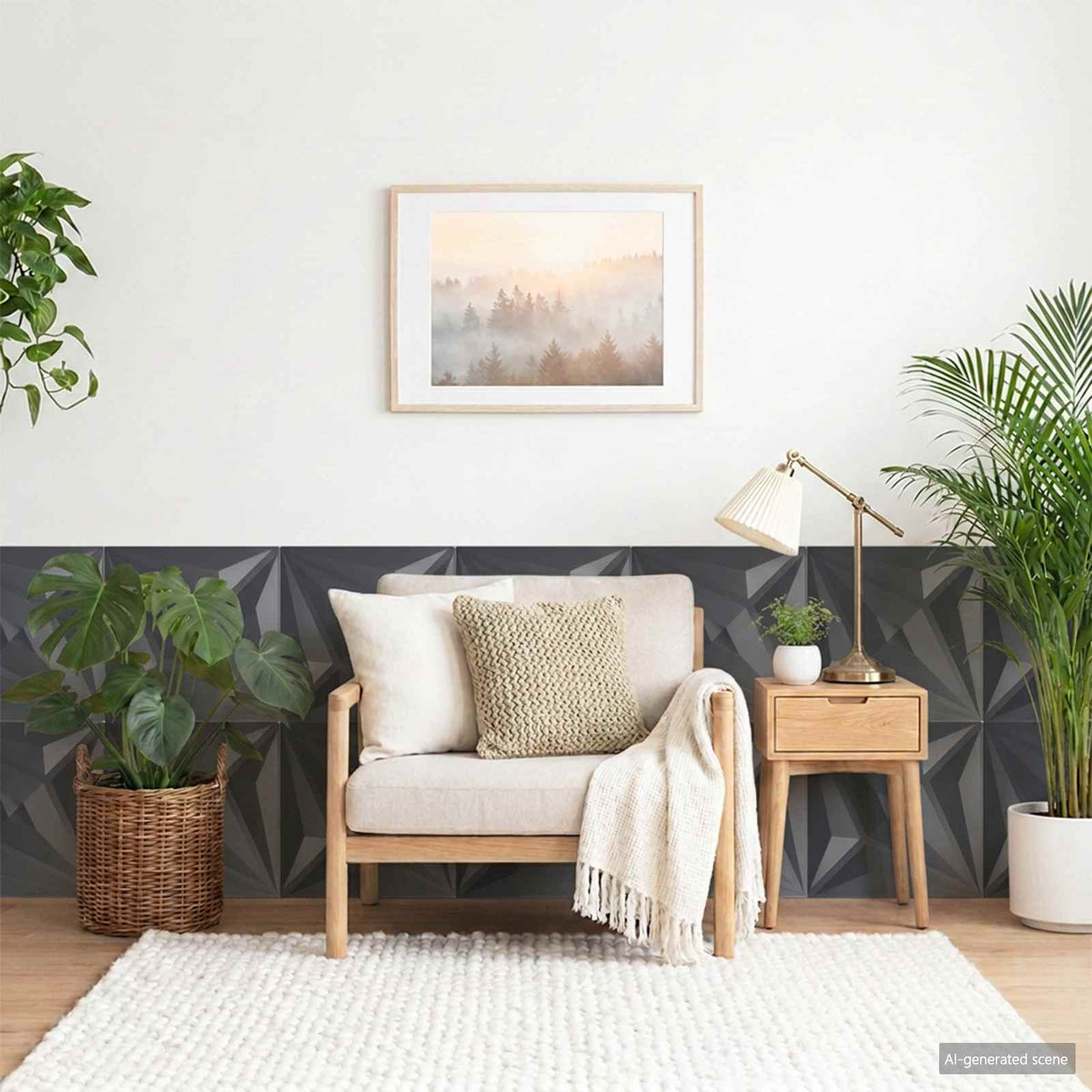 vidaXL Wall Panels 24 pcs 50 x 50 cm Star Grey XPS Foam