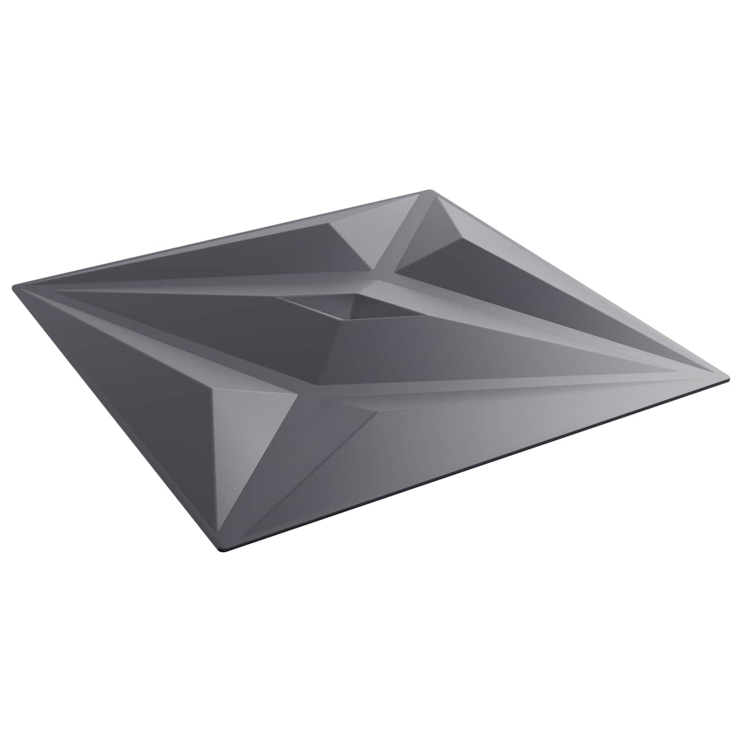 vidaXL Wall Panels Star 48 pcs Star Grey 50 x 50 cm XPS Foam