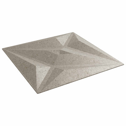 vidaXL Wall Panels Star 12 pcs Star Beton 50 x 50 cm XPS Foam