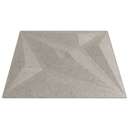 vidaXL Wall Panels Star 12 pcs Star Beton 50 x 50 cm XPS Foam