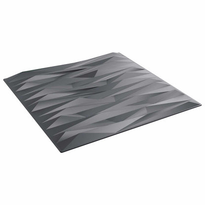 vidaXL Wall Panels 24 pcs 50 x 50 cm Stone Grey XPS Foam