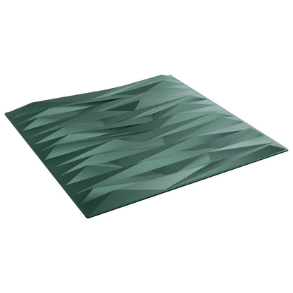 vidaXL Wall Panels 24 pcs Stone Green 50 x 50 cm XPS Foam