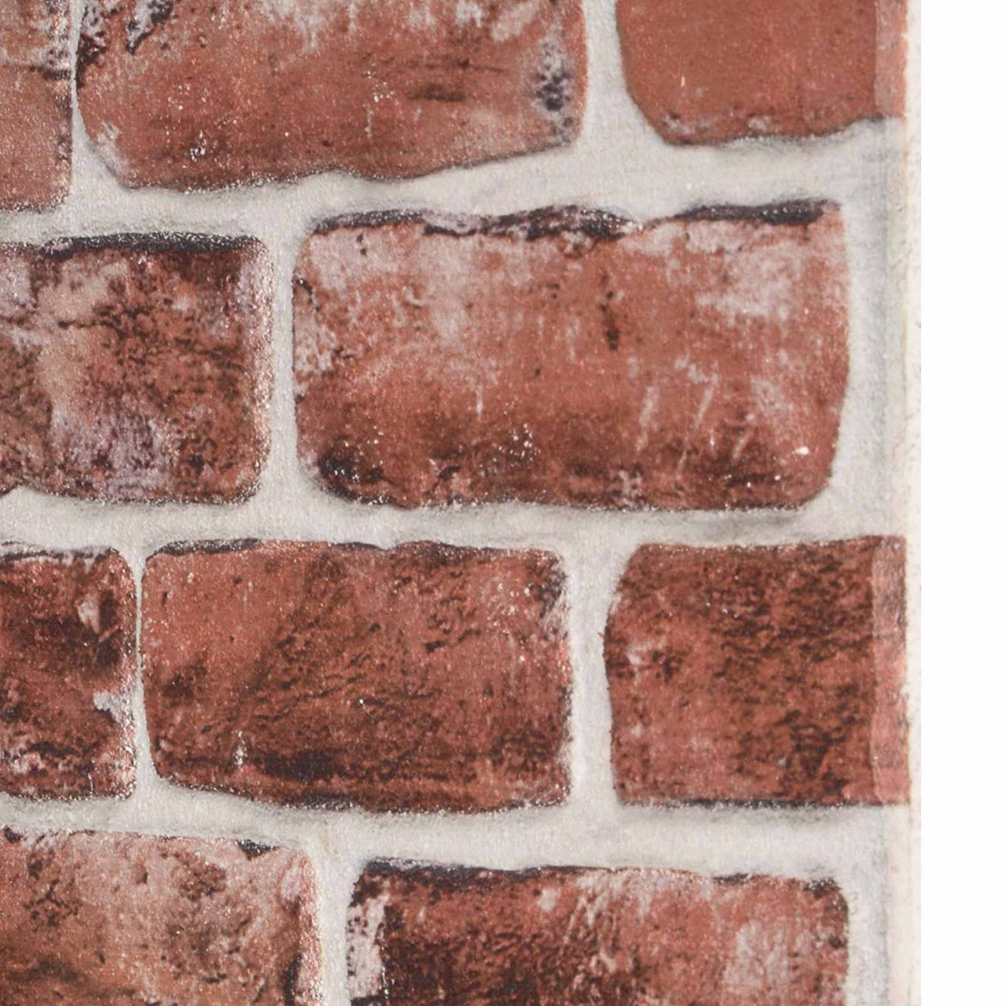 vidaXL Wall Panels 10 pcs Dark Brown and White 100 x 50 cm EPS Foam