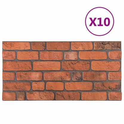 vidaXL Wall Panels 10 pcs Terracotta 100 x 50 cm EPS Foam