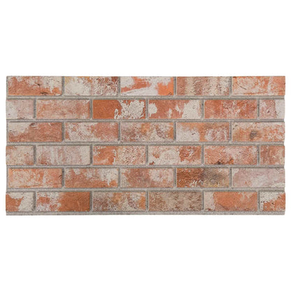 vidaXL Wall Panels 10 pcs 100 x 50 cm Orange EPS Foam