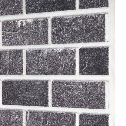 vidaXL Wall Panels 10 pcs Black and Grey 100 x 50 cm EPS Foam