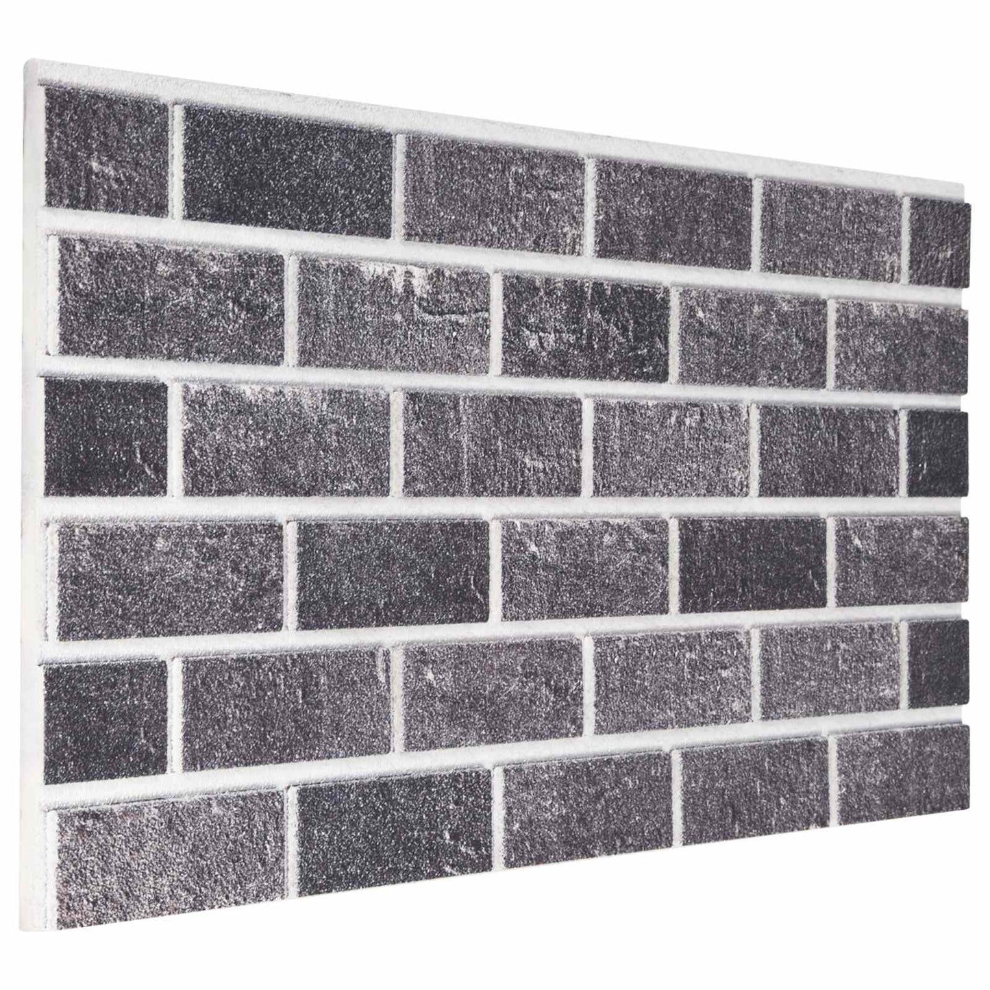 vidaXL Wall Panels 10 pcs Black and Grey 100 x 50 cm EPS Foam