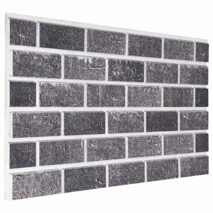 vidaXL Wall Panels 10 pcs Black and Grey 100 x 50 cm EPS Foam