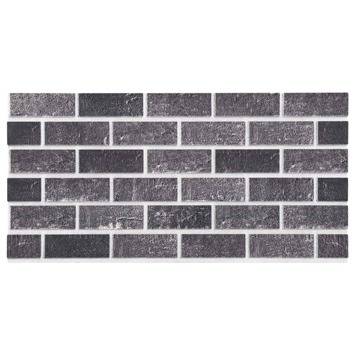 vidaXL Wall Panels 10 pcs 100 x 50 cm Black and Grey EPS Foam