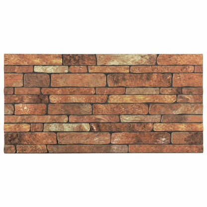 vidaXL Wall Panels 10 pcs 100 x 50 cm Brown and White EPS Foam