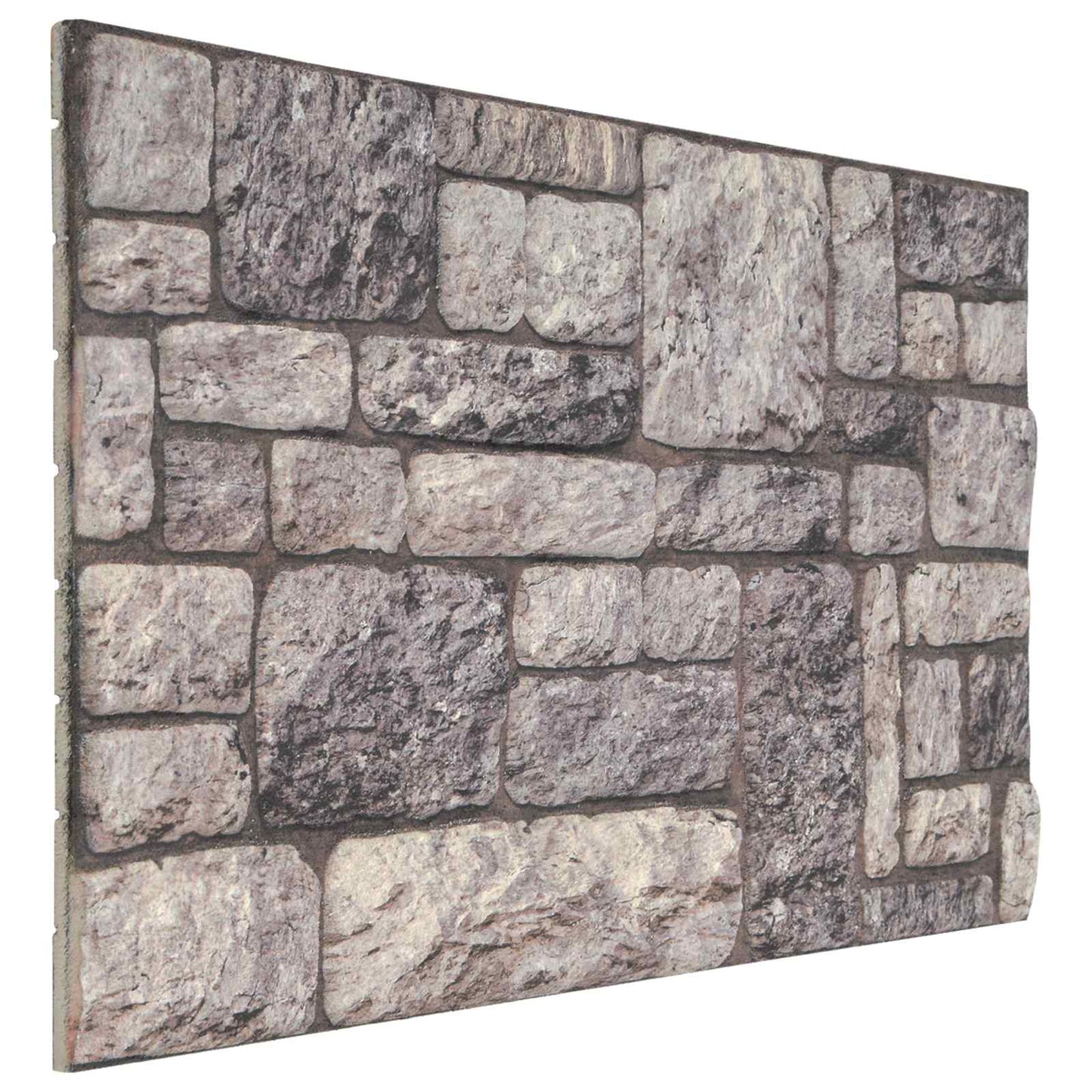 vidaXL Wall Panels 10 pcs Grey and White 100 x 50 cm EPS Foam