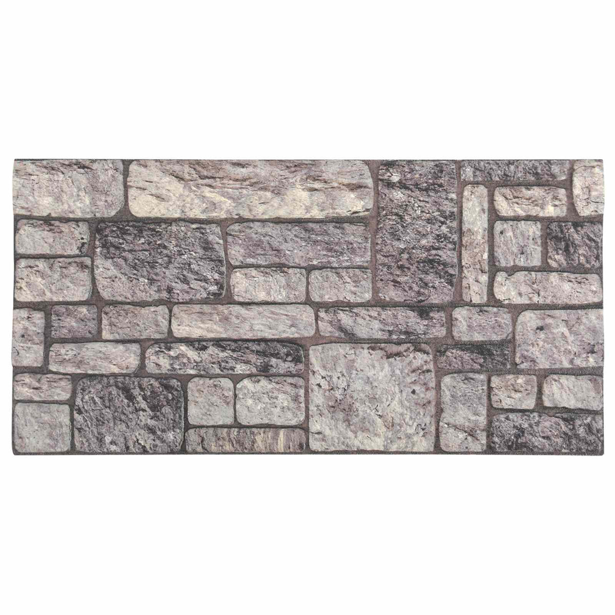 vidaXL Wall Panels 10 pcs 100 x 50 cm Grey and White EPS Foam