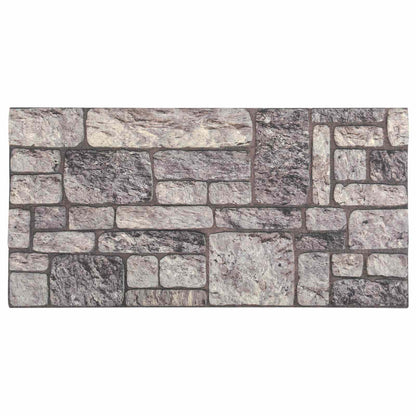 vidaXL Wall Panels 10 pcs 100 x 50 cm Grey and White EPS Foam