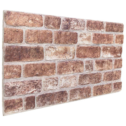 vidaXL Wall Panels 10 pcs Brown 100 x 50 cm EPS Foam