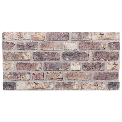 vidaXL Wall Panels 10 pcs Dark Brown 100 x 50 cm EPS Foam