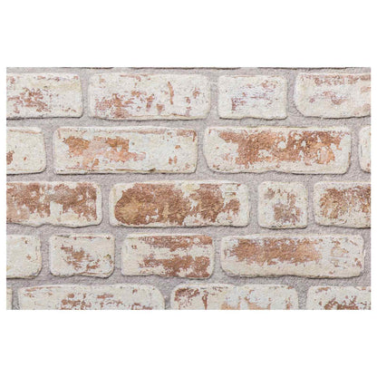 vidaXL Wall Panels 10 pcs Red and White 100 x 50 cm EPS Foam